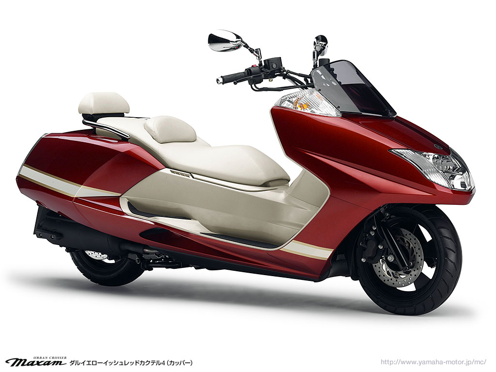 ラグジュアリーな新色を追加したヤマハビッグスクーター「MAXAM」2012